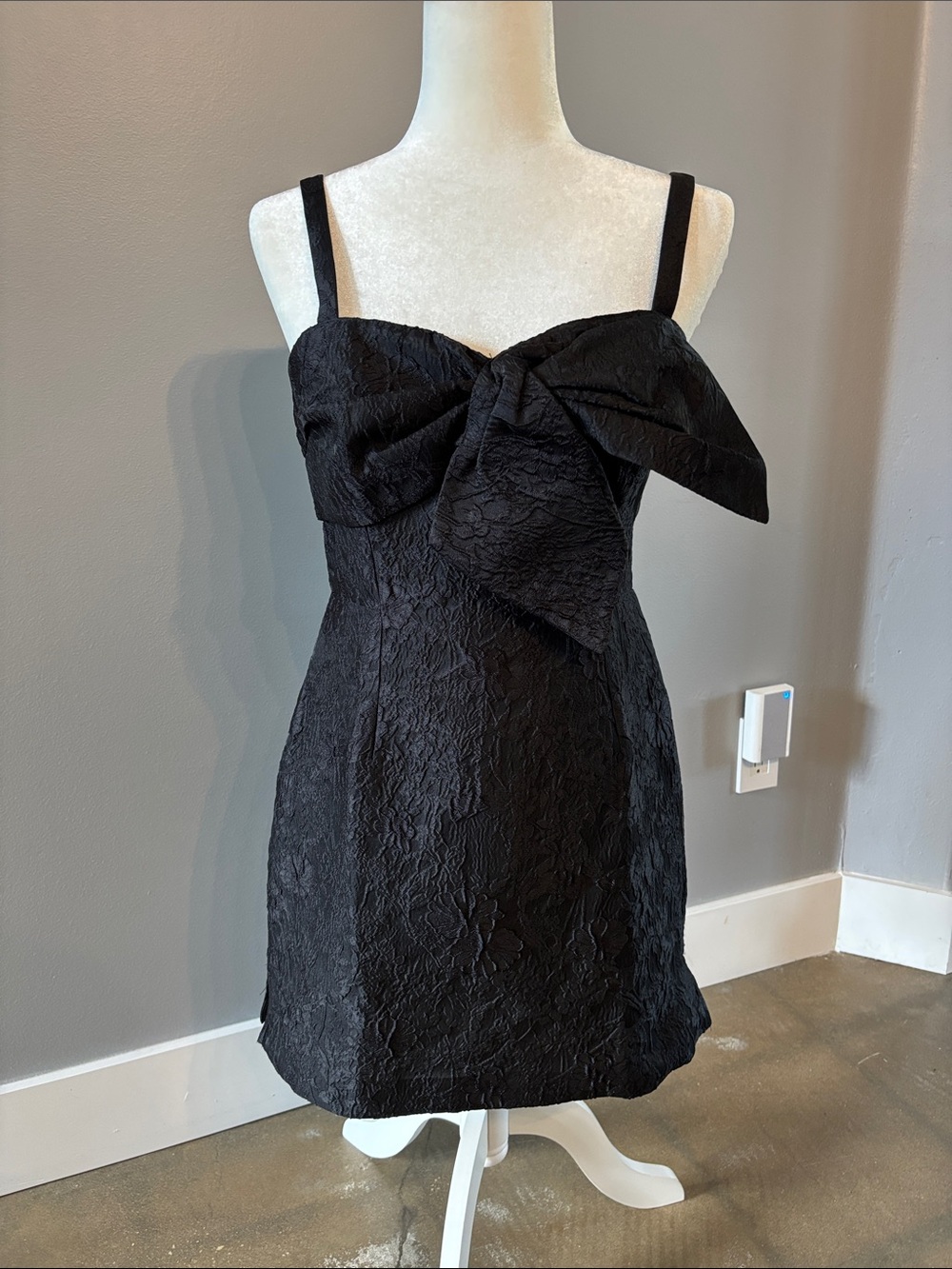 Lilly Pulitzer Black Bow-Front Mini Romper/Dress